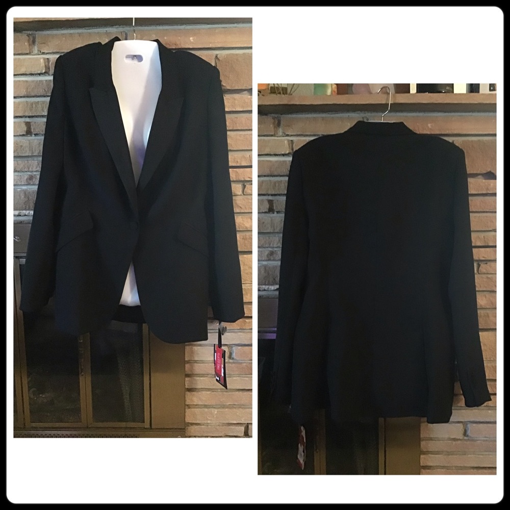 Tracee Ellis Ross plus size 14 black Blazer NWT